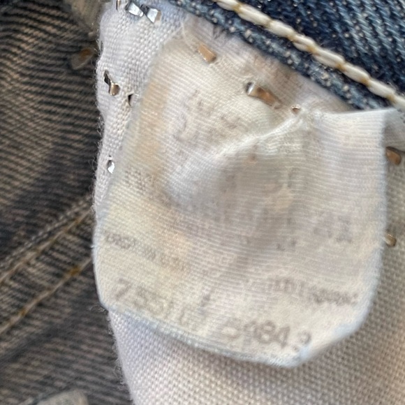 Customized Lee Jeans Shorts w/Studs Floral Appliqué Denim 30 - Picture 14 of 15